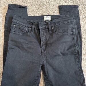 J. Crew Women’s toothpick black Jean